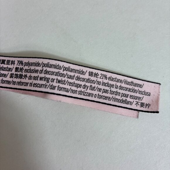 Victoria’s Secret Push-up Floral Lace Bra Cherry Blossom Pink 32DDD Coquette - Picture 7 of 8